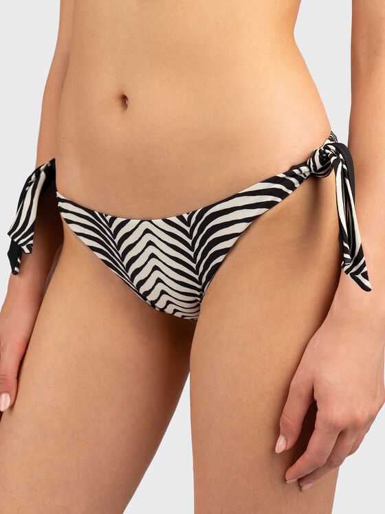 Swimsuit bottom with animal print - 1