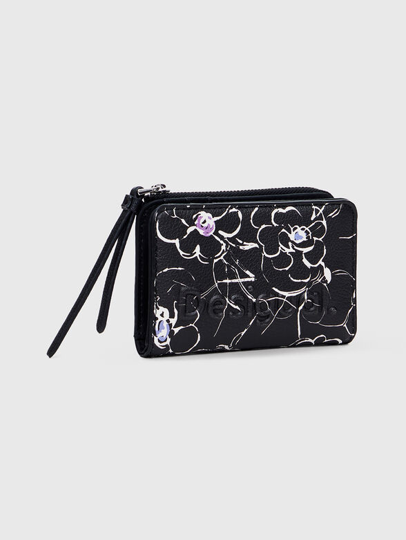 Wallet with logo and floral design - 4