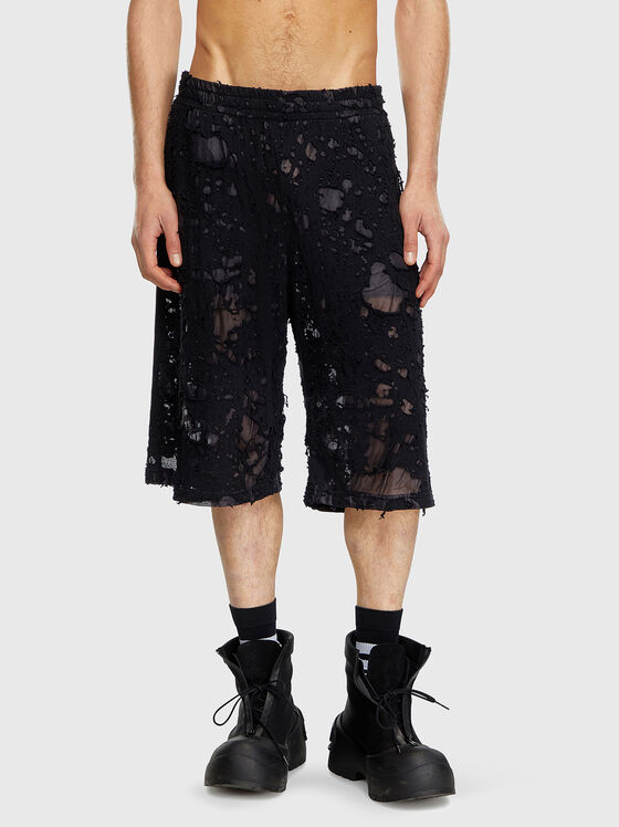 P-WO-POCK shorts with accent rips - 1