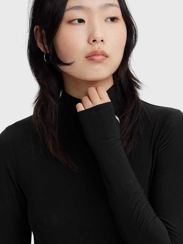 MAMMOTH high-neck blouse in black  - 4