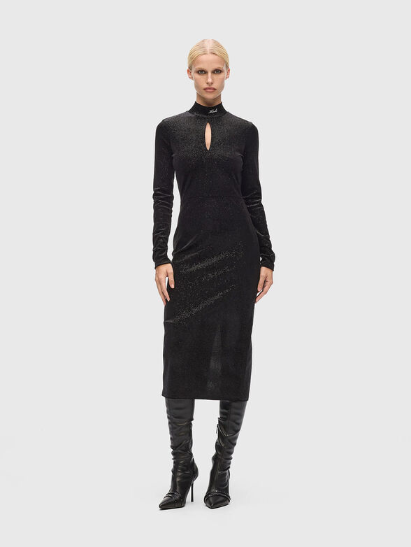 Sparkling velvet dress - 1