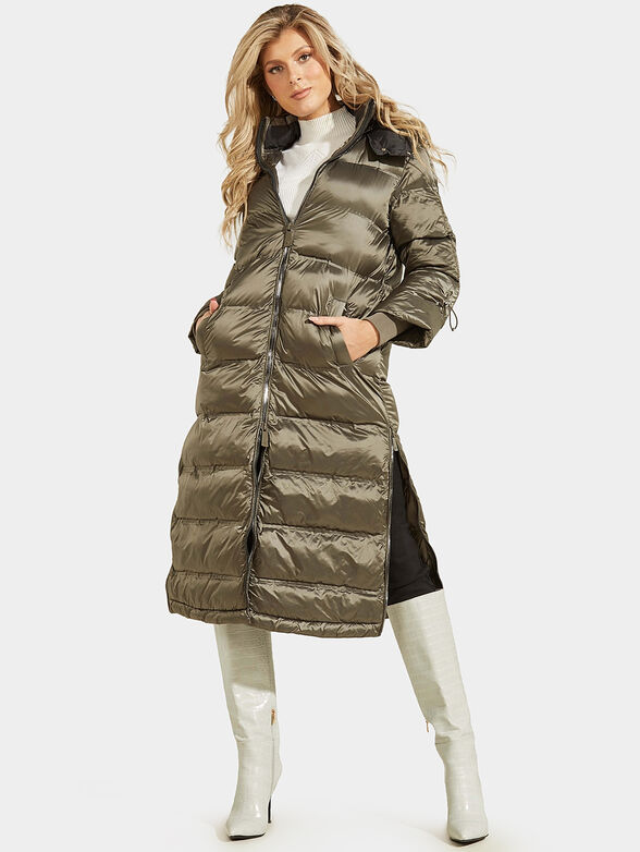 Long padded jacket BRUNELLA in black color - 2