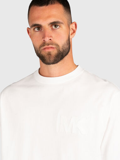 Cotton T-shirt with accent logo - 4