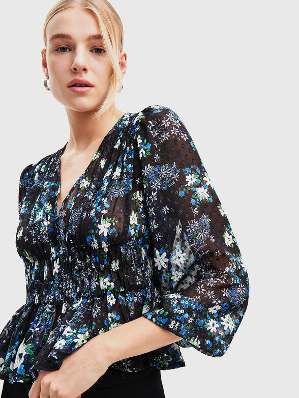 Semi-transparent blouse - 4