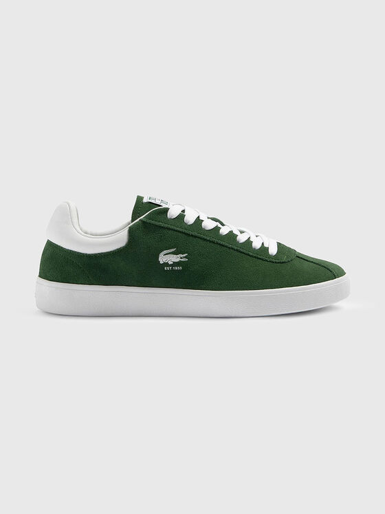 Зелени велурени спортни обувки BASESHOT - 1