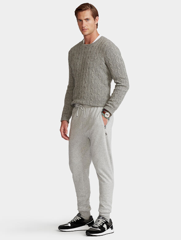 Sports pants in grey color - 4