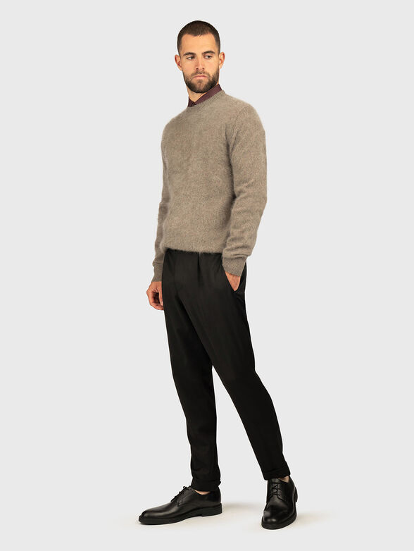 Wool sweater with crew neck - 2