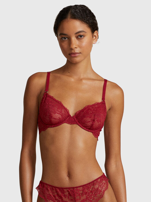 Black lace bra