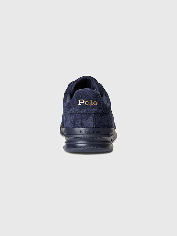 Blue suede sports shoes - 3