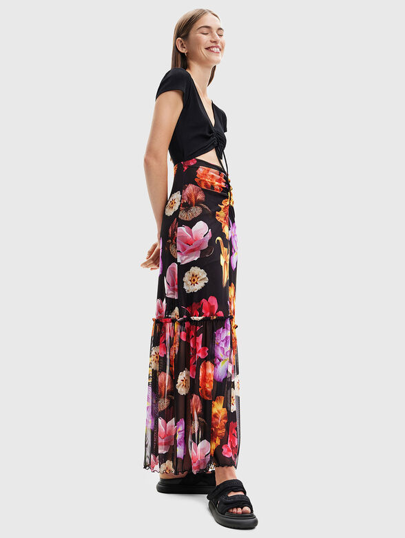 MARSELLA-LACROIX long dress with floral print - 4