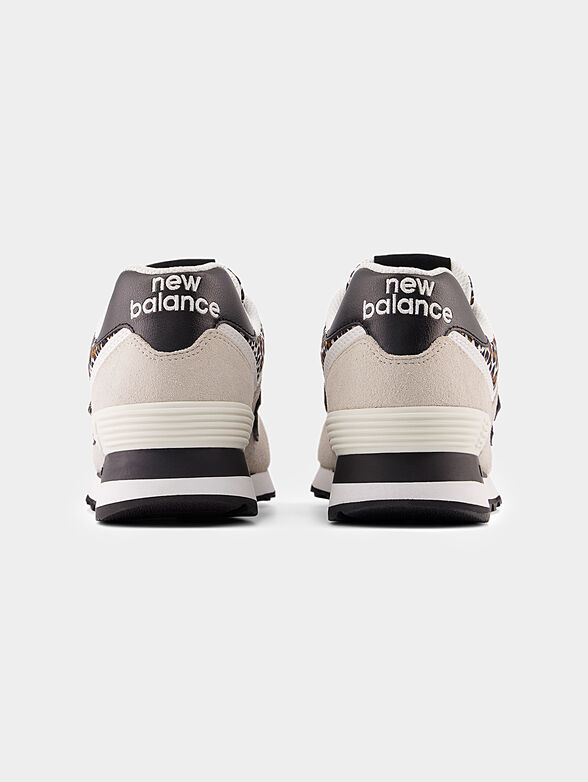 574 sports shoes with animal print - 3