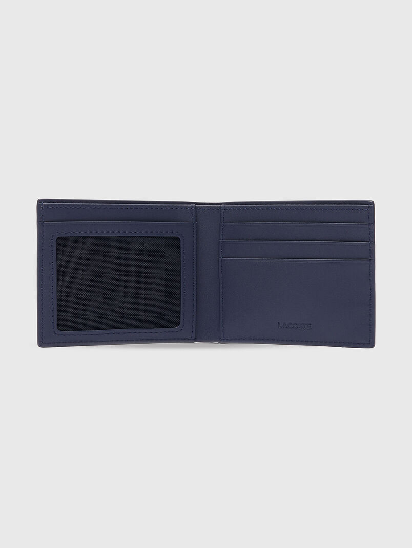 Navy leather wallet - 3