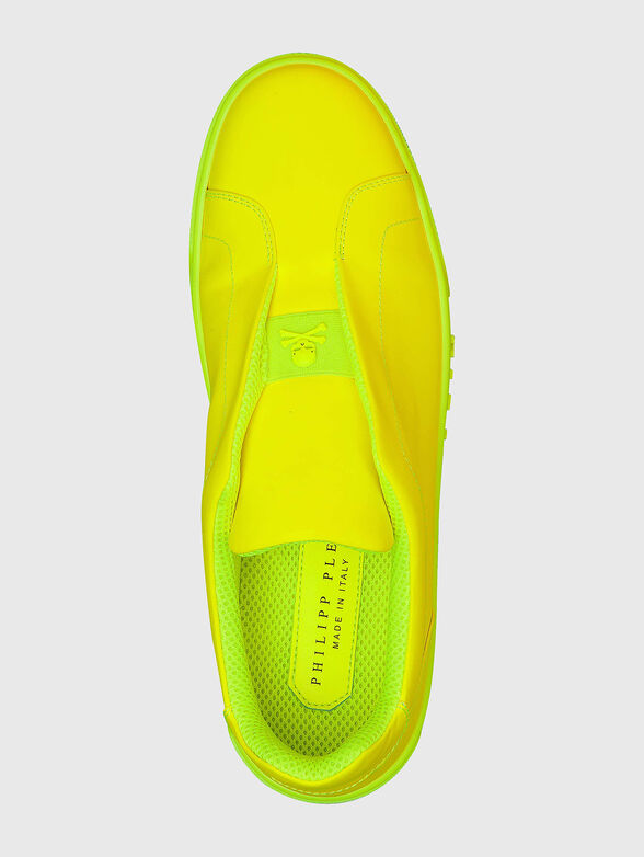 Leather slip-on sneakers - 4
