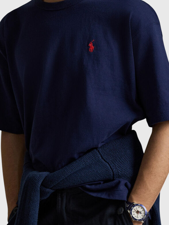 Cotton T-shirt with embroidered logo - 4