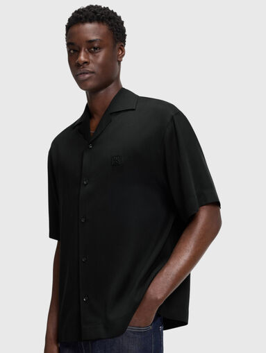 Oversized shirt with logo detail - 4