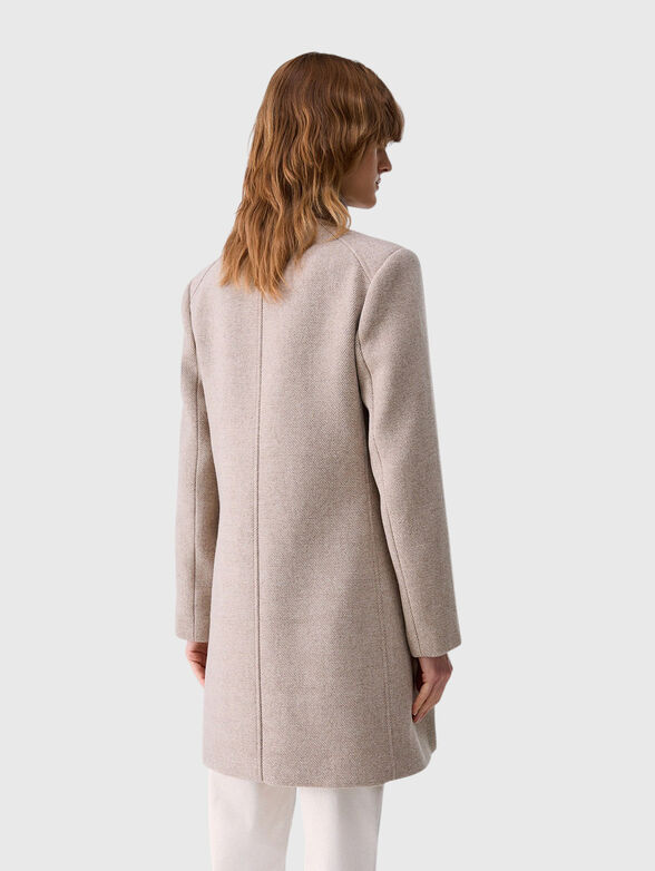 Beige wool coat - 2
