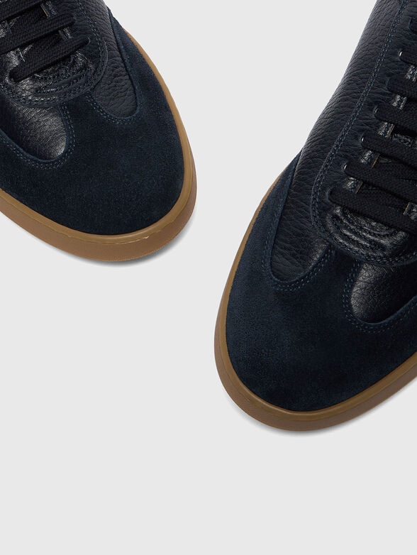 BANNER leather and suede sneakers - 5