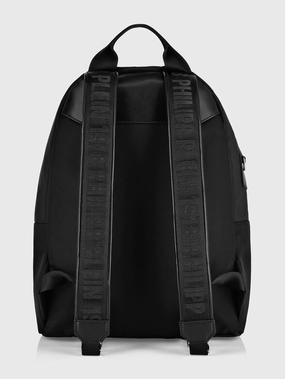Black backpack with contrasting logo accents - 2