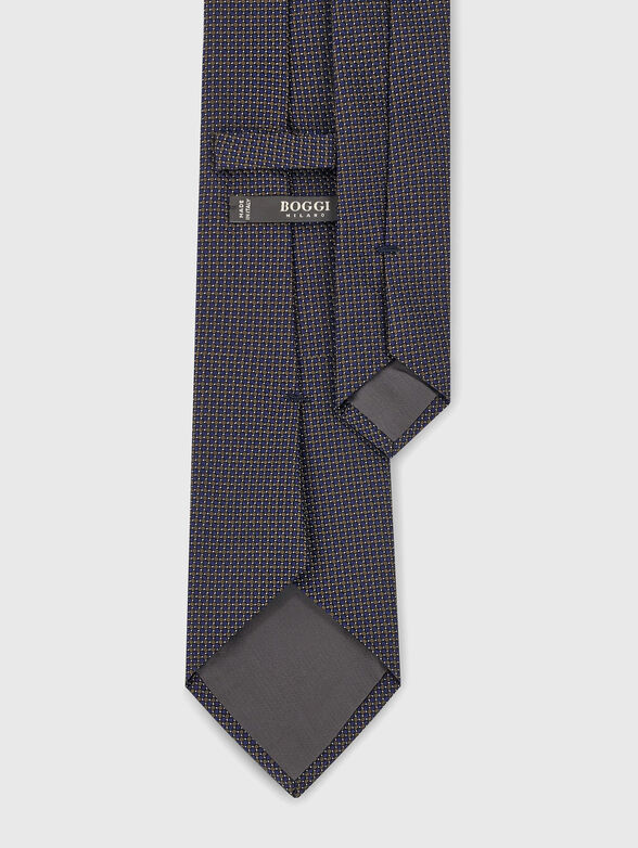 Silk tie with geometric accents - 2
