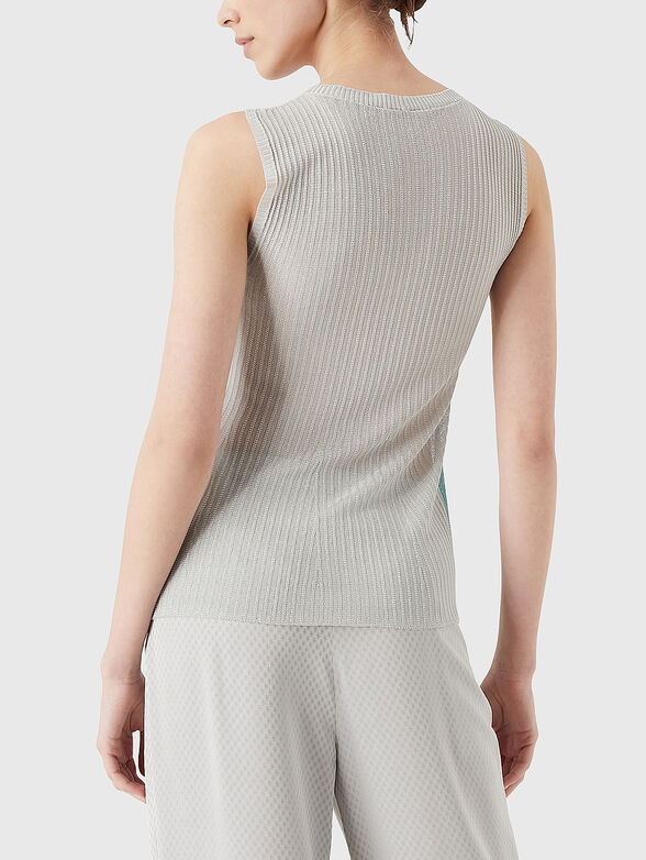 Knitted viscose blend top - 3