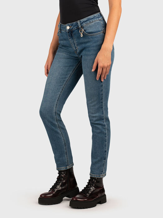 Skinny jeans with logo