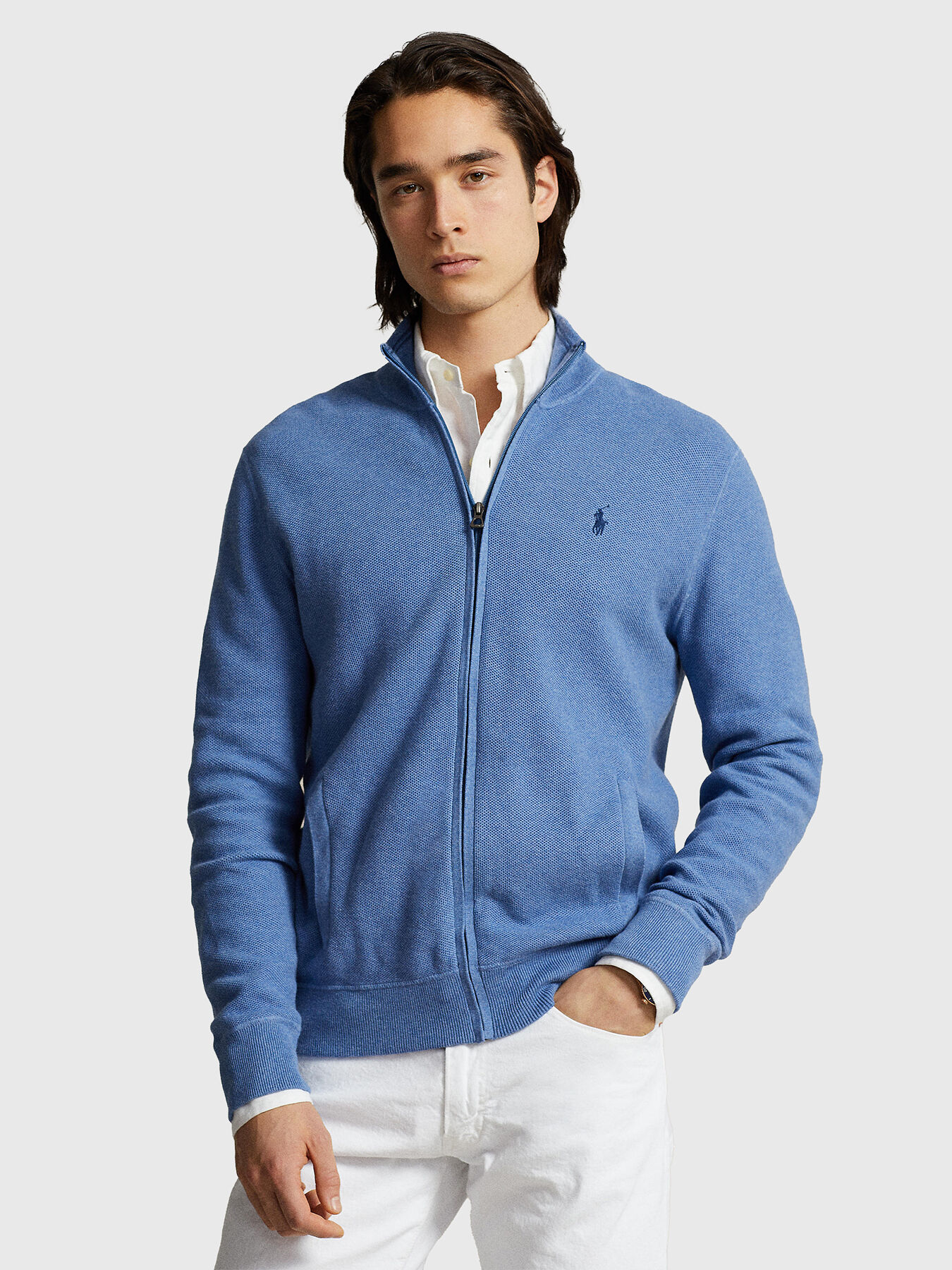 Ralph lauren zip cardigan outlet