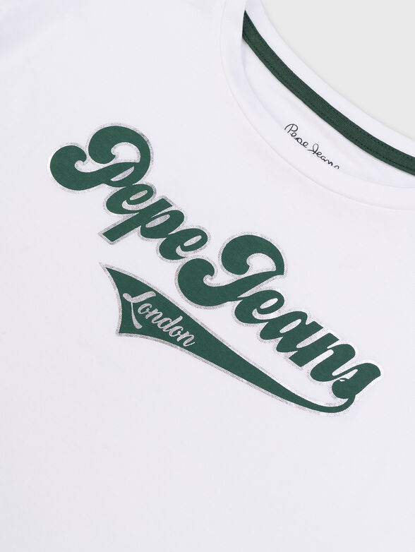 BINDY white blouse with logo inscription - 3