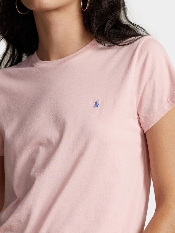 Pink cotton T-shirt - 4