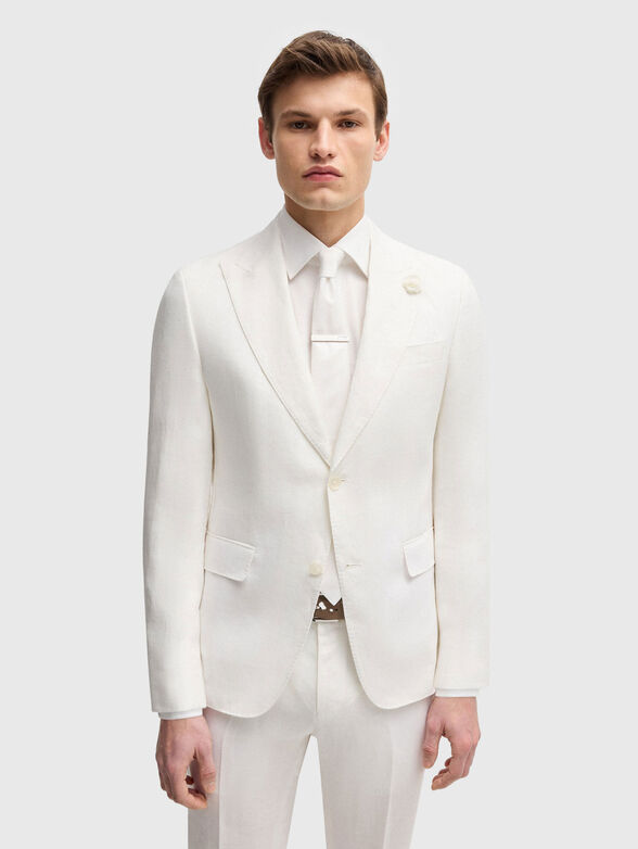 Slim linen blazer - 1