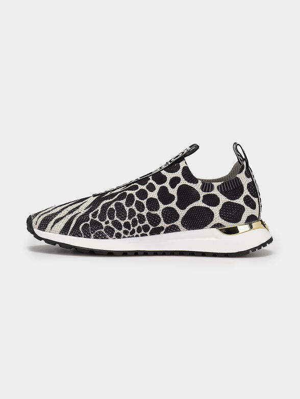 BODIE slip-on sneakers with animal print - 4
