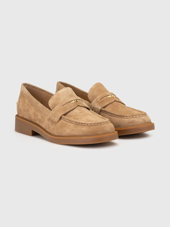 EDEN suede loafers with logo - 2
