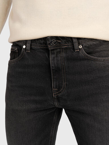 Black jeans with washed effect - 2
