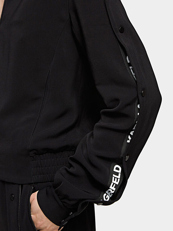 Bomber with buttoned sleeves - 3