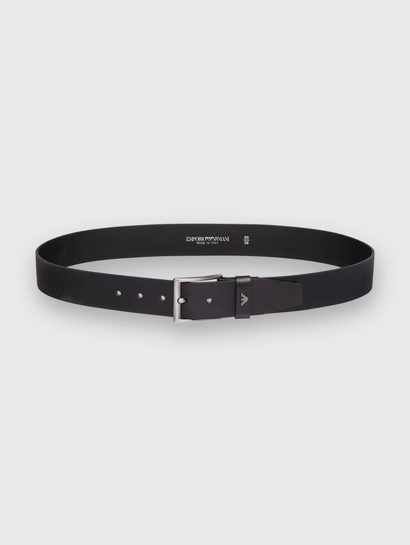 Leather belt with logo - 2