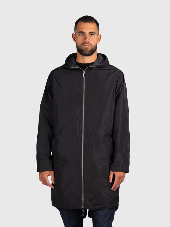 Двулицево яке с качулка и джобове - 1