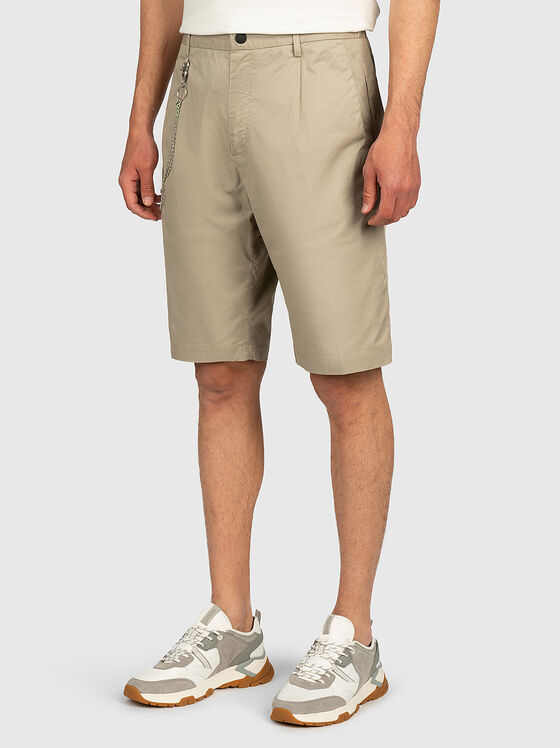 Shorts with metal chain detail - 1