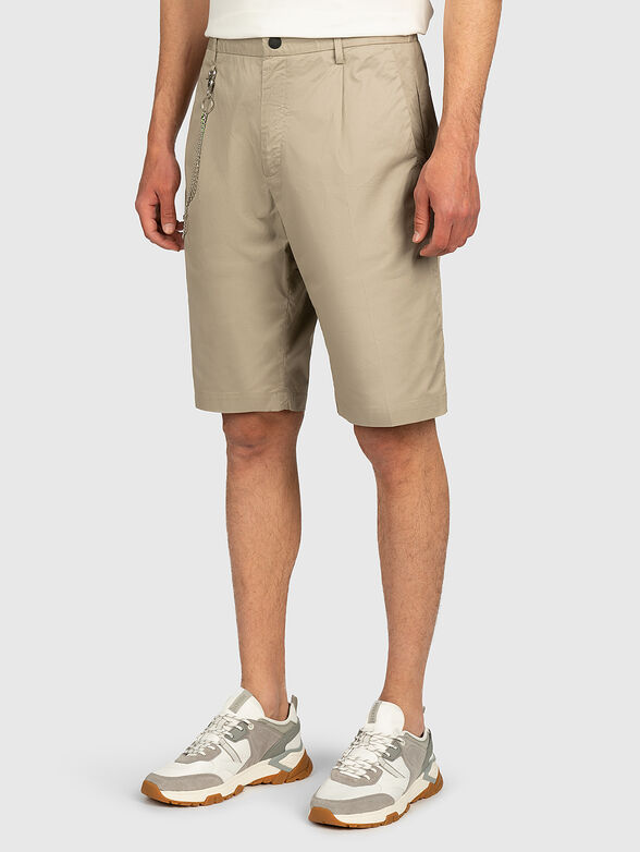 Shorts with metal chain detail - 1