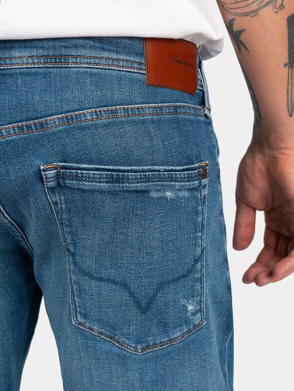 STANLEY blue jeans with distressed effect - 4