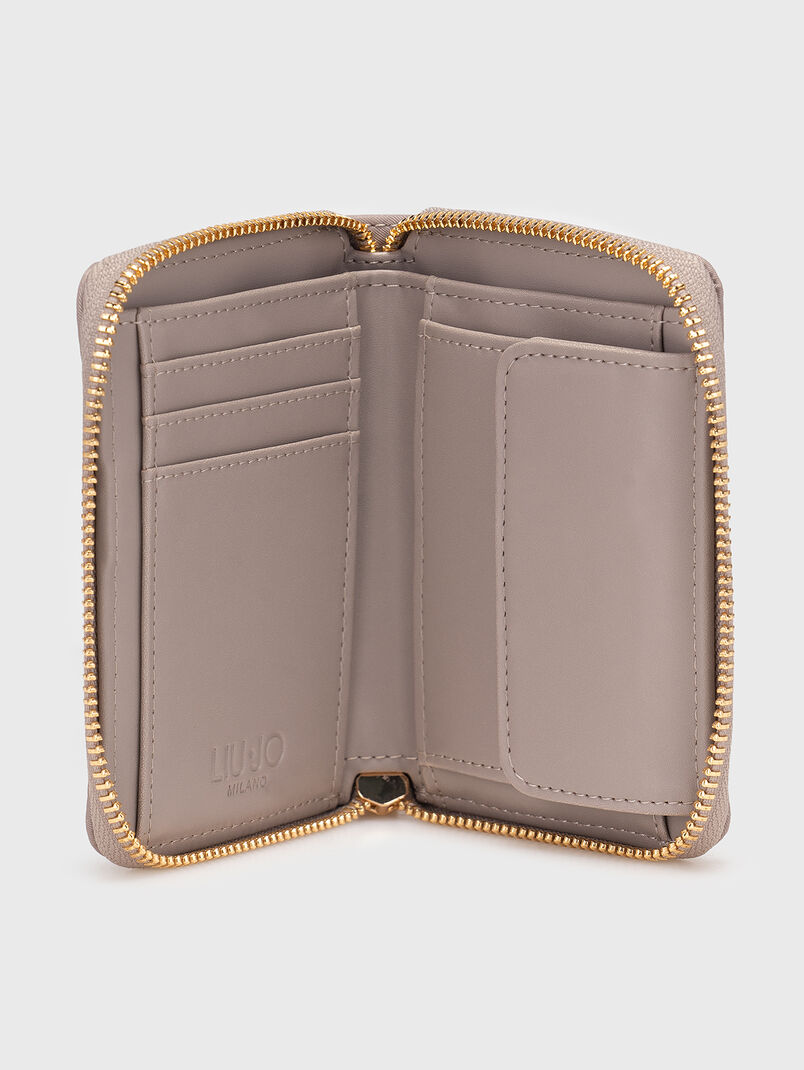 Wallet with metal logo - 3