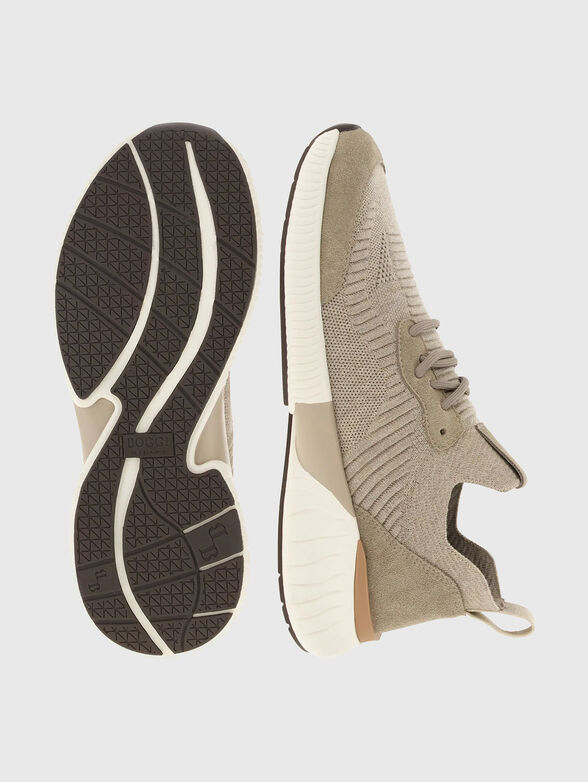 Beige sports shoes - 4
