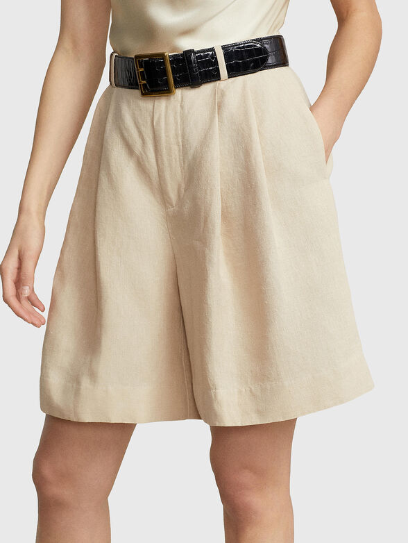 Shorts linen pants - 3