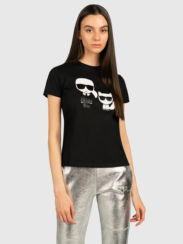 IKONIK T-shirt with contrasting maxi print - 1