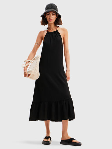 Black dress with bare back - 5