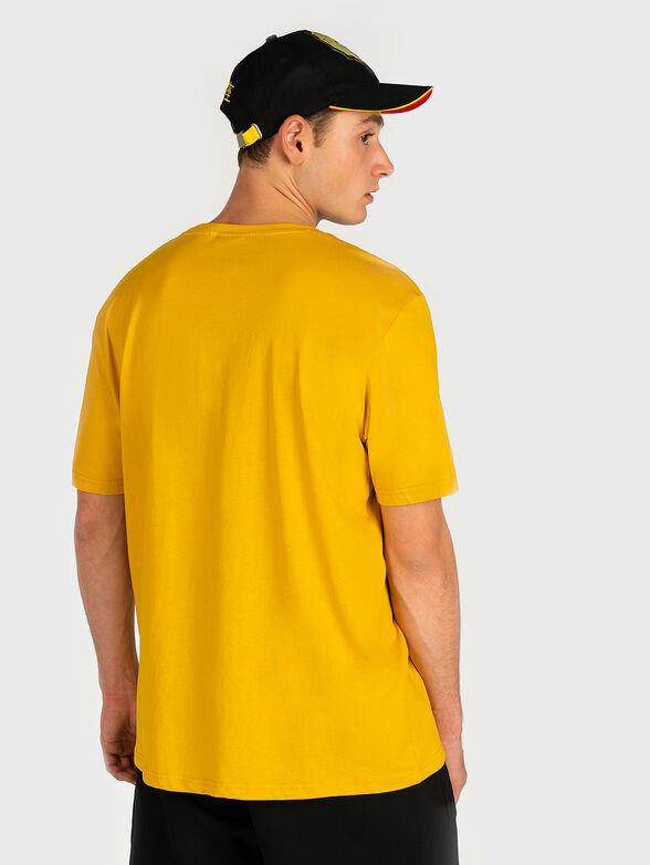 Black cotton t-shirt with logo - 3