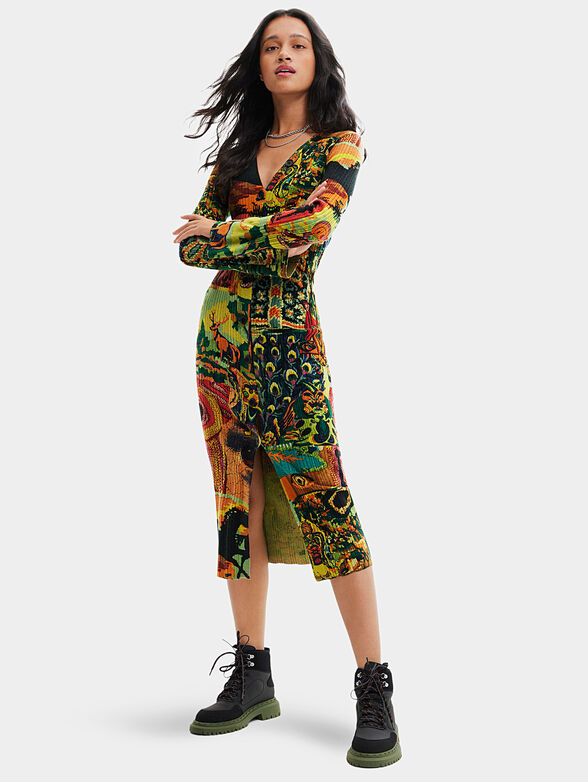 UNIVERSE dress with multicolour print - 1