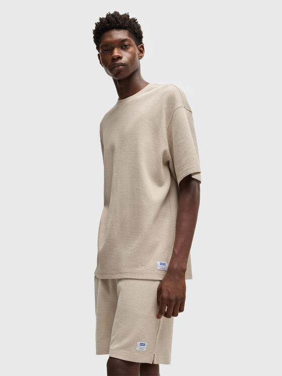 Тениска NUWAFFLE с овално деколте  - 1