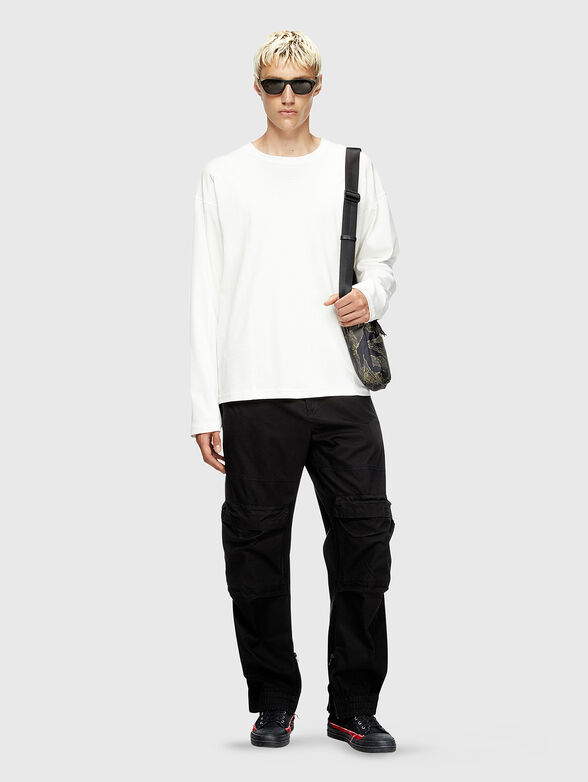 T-BOXT-LS-INT long sleeve logo embroidered blouse - 2