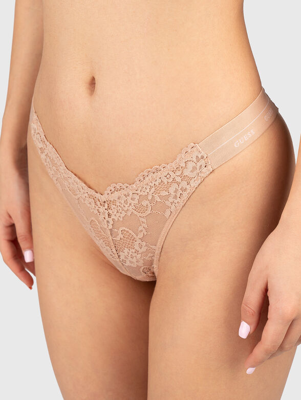 JANE G-string with logo details - 1
