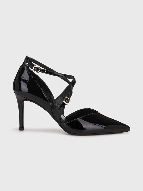 Black leather pumps - 1
