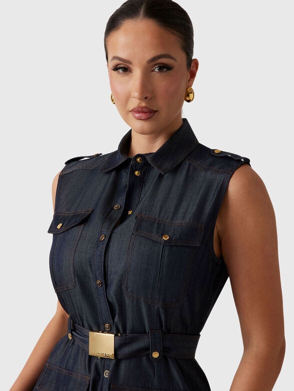 CARLA denim maxi dress - 4